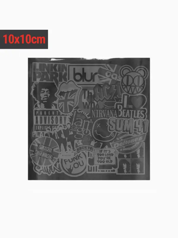 Sticker adhesivo cuadrado 10×10 cm