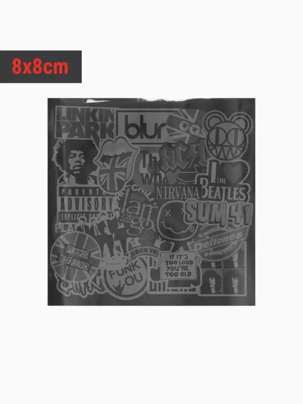 Sticker adhesivo cuadrado 8×8 cm